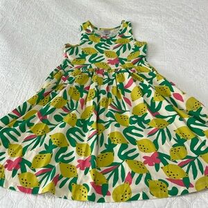 Zesty citrus print racerback skater dress